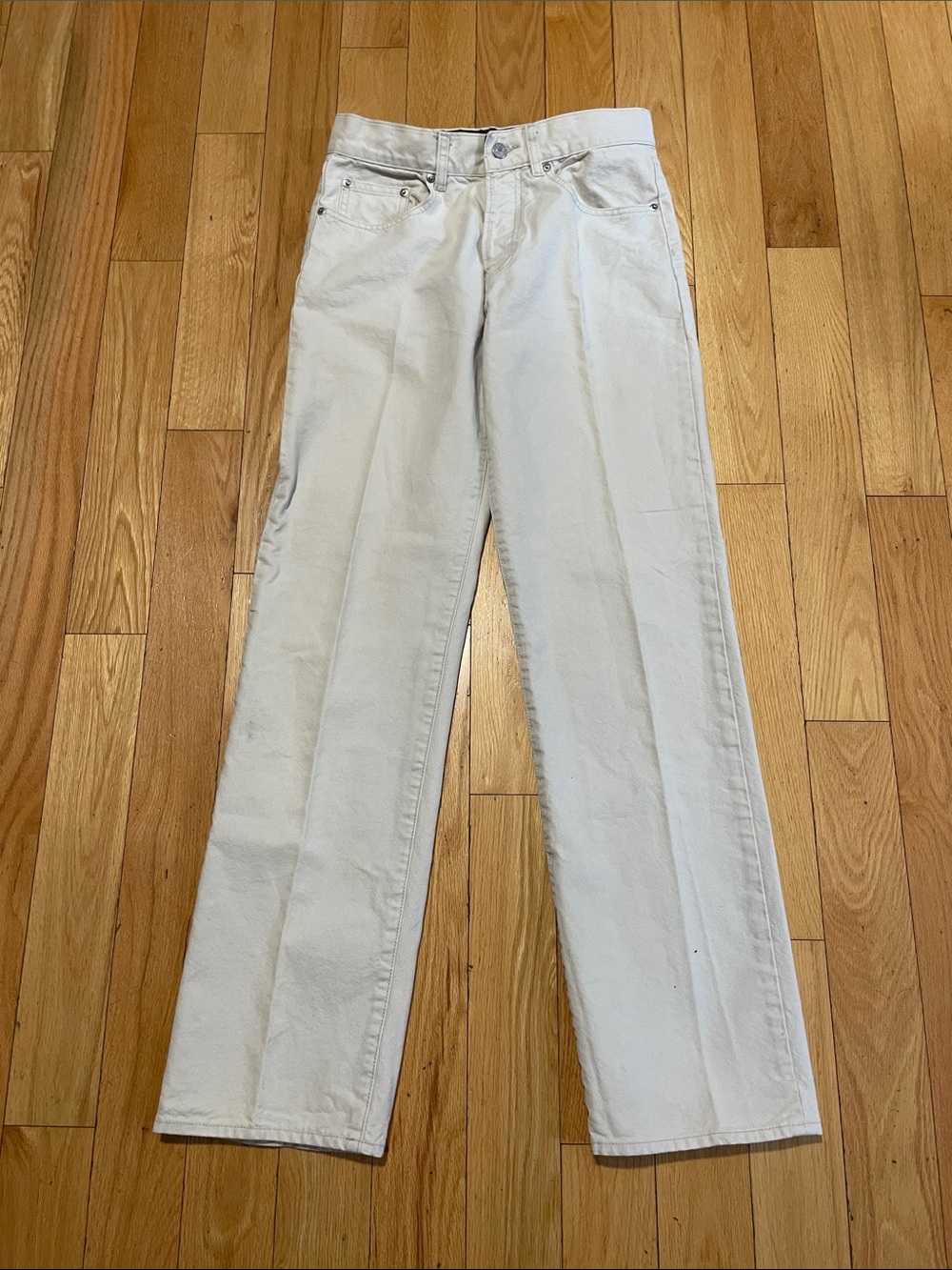 Club Monaco Men's Off-White Straight Jeans